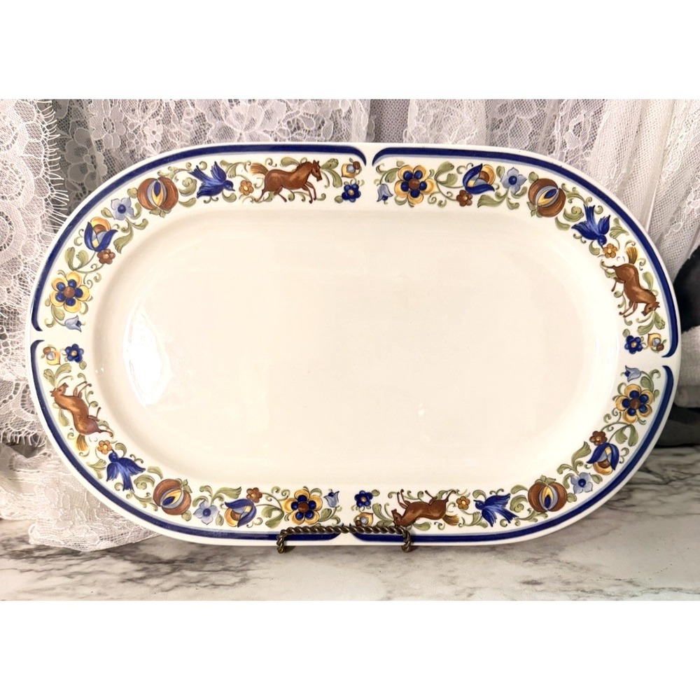 Villeroy & Boch Troubador Vitro Porcelaine Oval Serving Plate 13" x 7.5" (A3256)